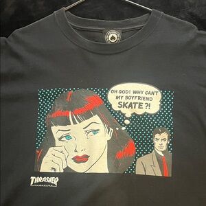 Thrasher Black Comic Graphic Tee